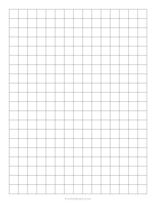 1 2 Inch Grid Plain Graph Paper Free Printable Graph Papers Mapas 