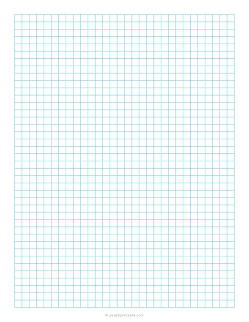 1 4 Inch Grid Plain Graph Paper Blue Free Printable Graph Papers 