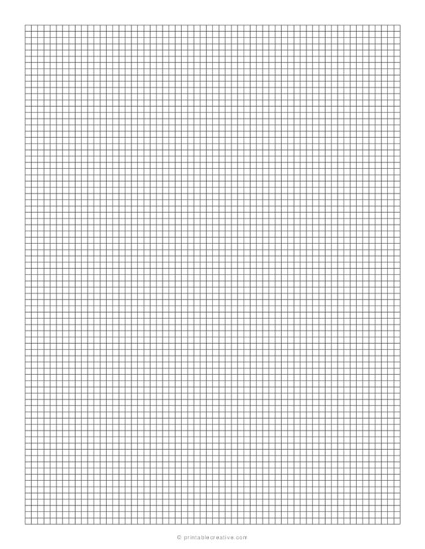 1 8 Printable Graph Paper Free