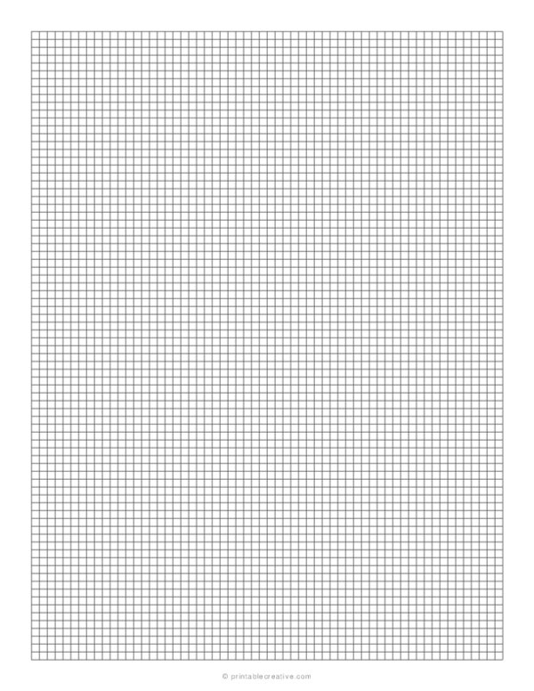 Printable Grid Paper 1/8 Inch
