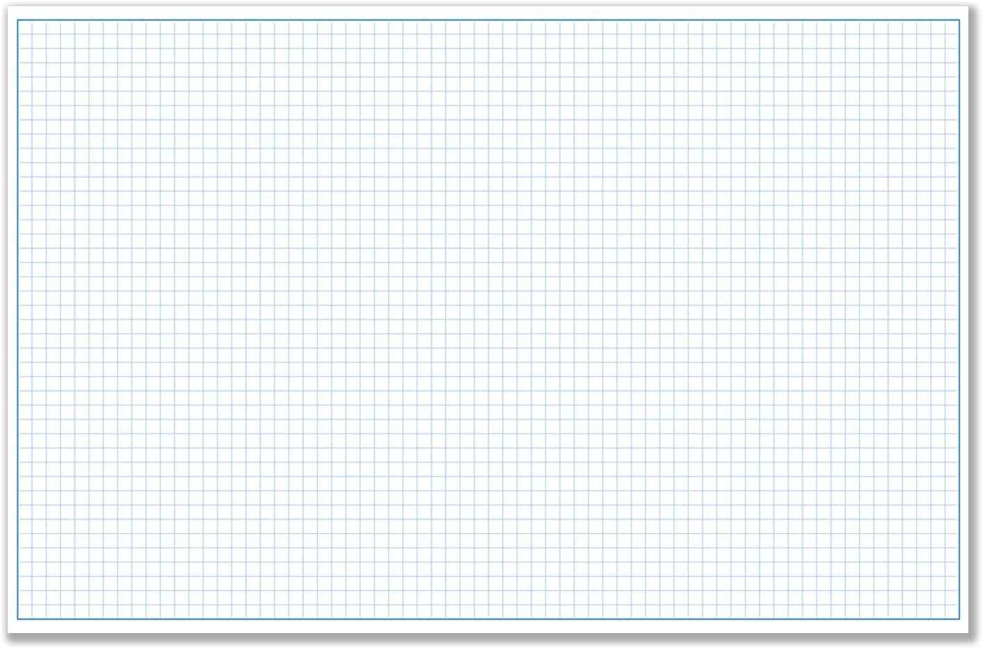 11x17 Quadrille Grid Blueprint And Graph Paper 5 Pads 50 Sheets 