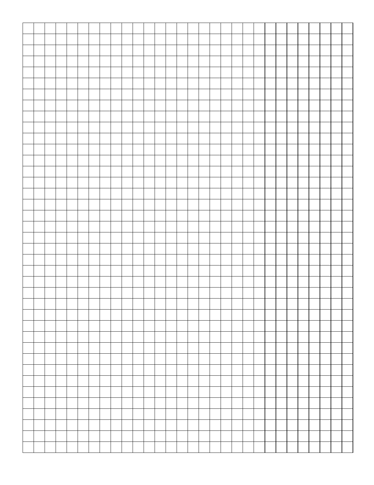 1x1 Grid Graph Paper Free Download