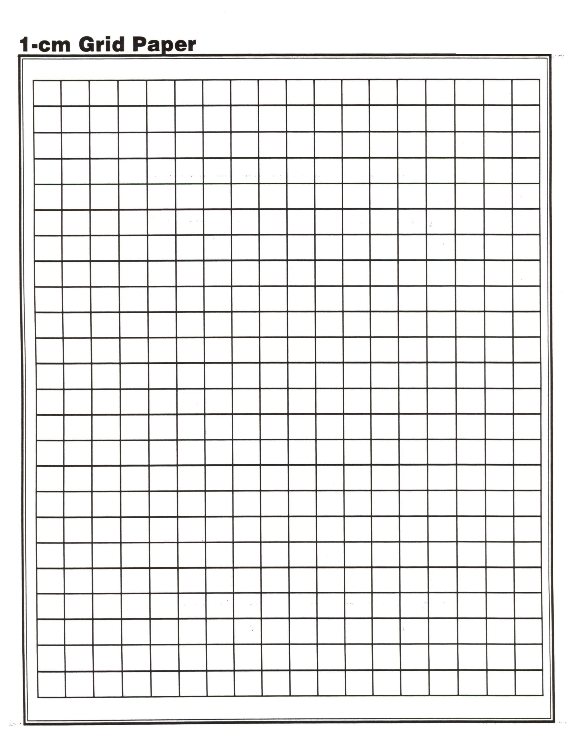 4 Free Printable 1 cm Centimeter Graph Paper 1 Cm Grid Paper 