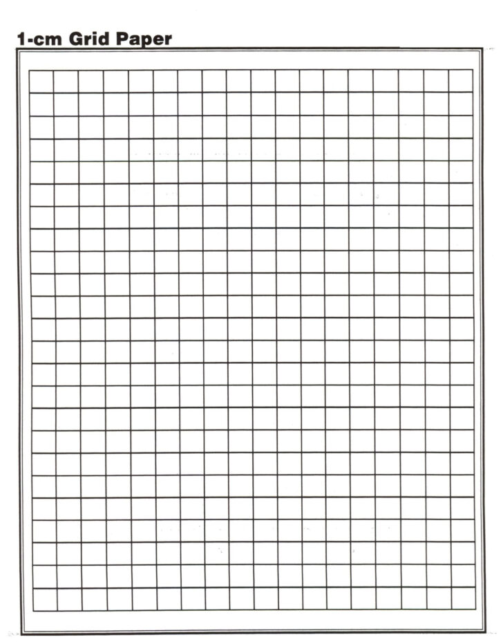1cm Printable Grid Paper