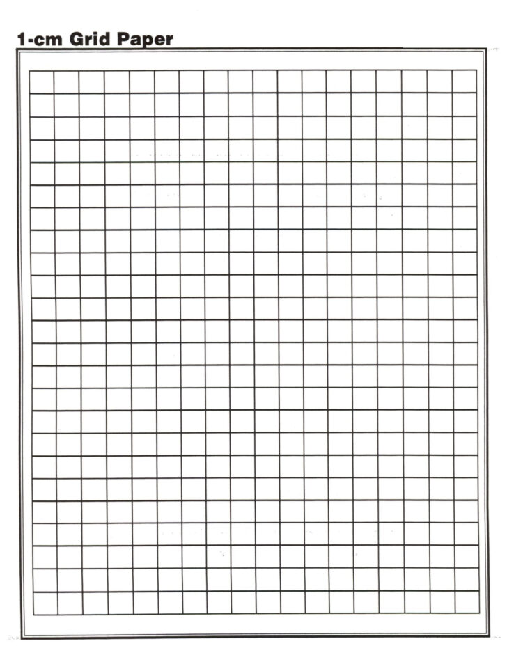 Free Printable Grid Paper 1cm