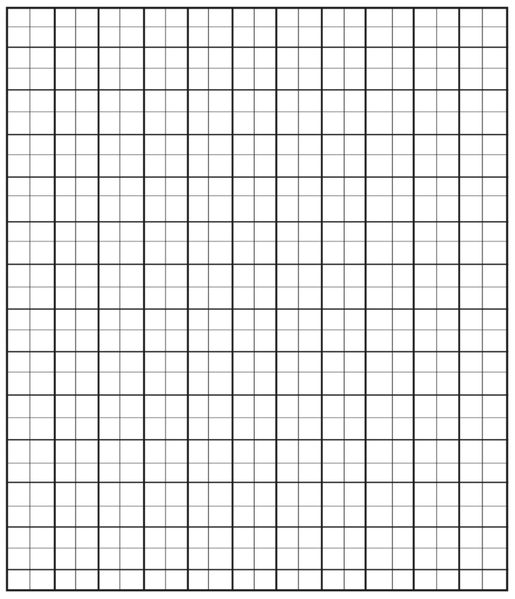 Printable Graph Paper Free 1 Inch Full Page