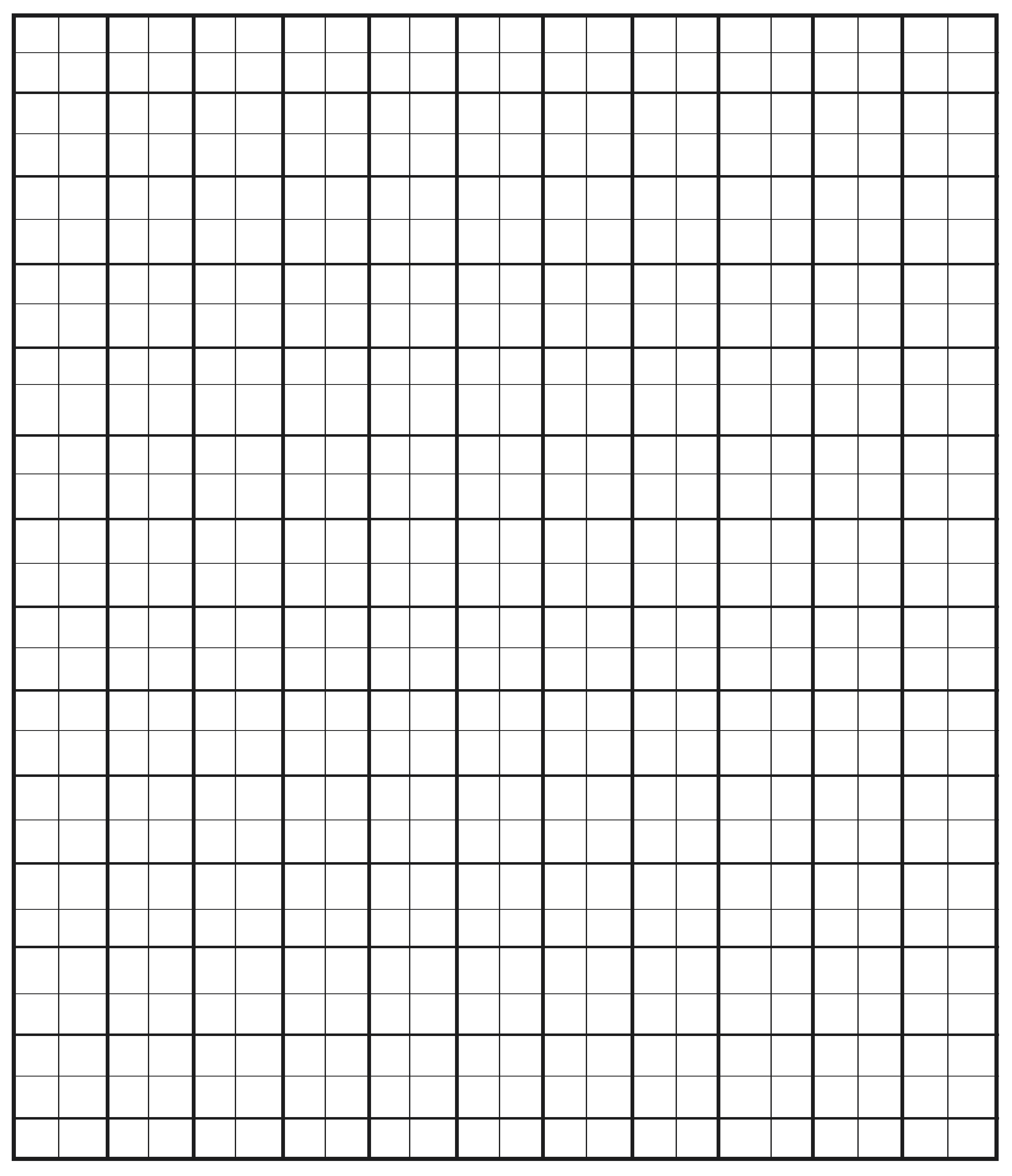 4 Free Printable 1 Inch Grid Paper In PDF 1 Inch Graph Paper Graph 