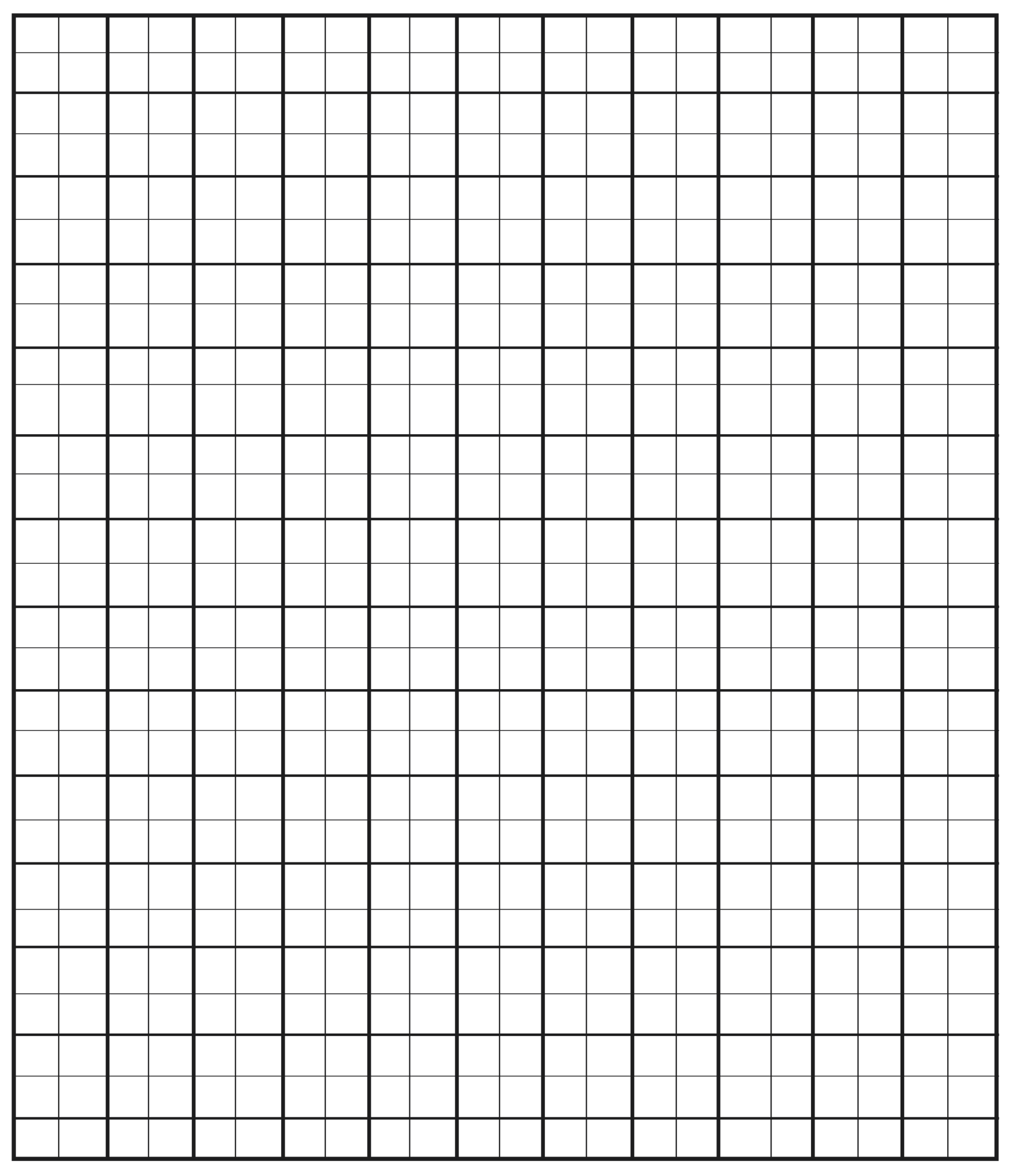 4 Free Printable 1 Inch Grid Paper In PDF 1 Inch Graph Paper Graph 