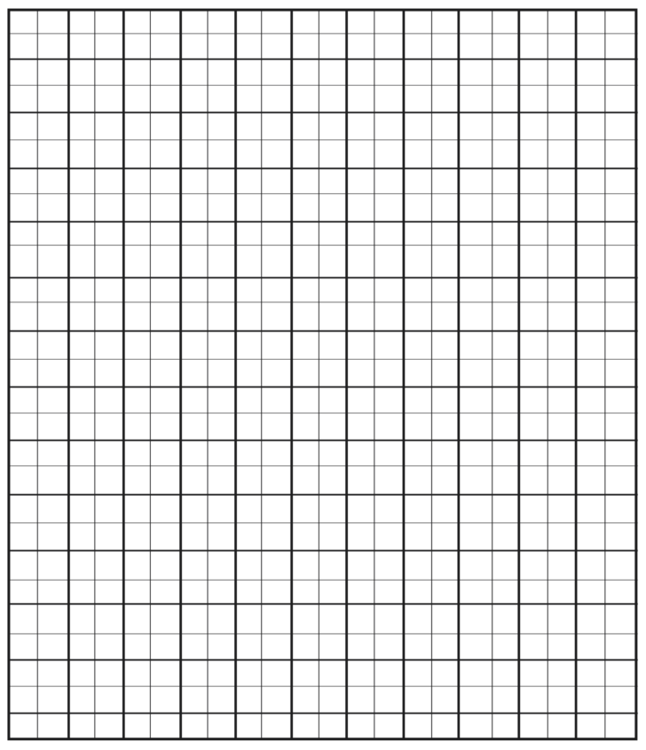 4 Free Printable 1 Inch Grid Paper In PDF 1 Inch Graph Paper Graph