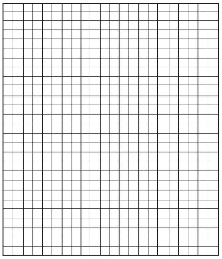 Free Printable 1 Inch Grid Paper