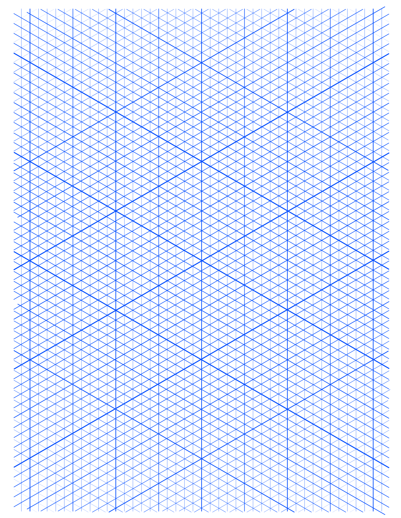 4 Free Printable Isometric Graph Paper Template Free Graph Paper 