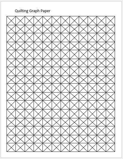 Printable Grid Paper To Design Quilts