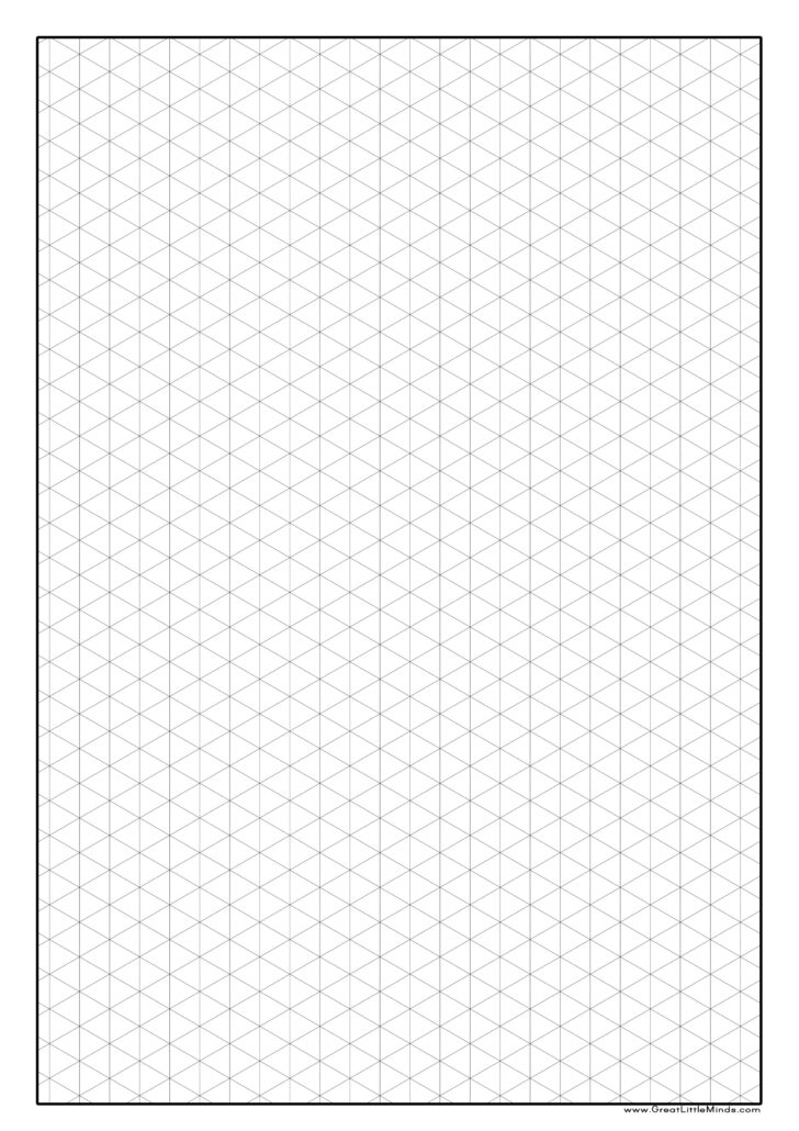 Isometric Graph Paper Printable 8.5×11