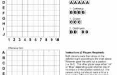 Battleship Grid Battleship Paper Games Substitute Lesson Plan