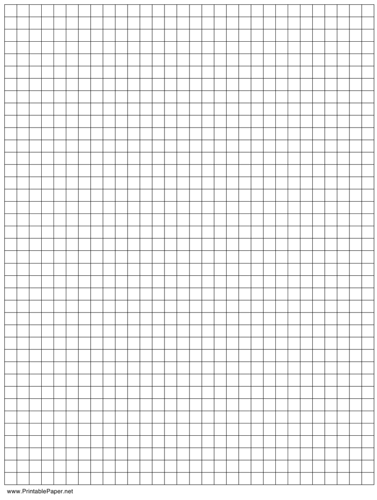1×1 Grid Paper Printable | Grid Paper Printable
