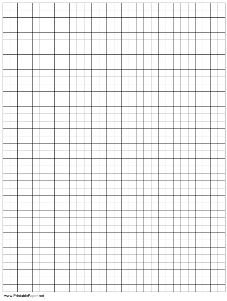 1×1 Grid Paper Printable | Grid Paper Printable