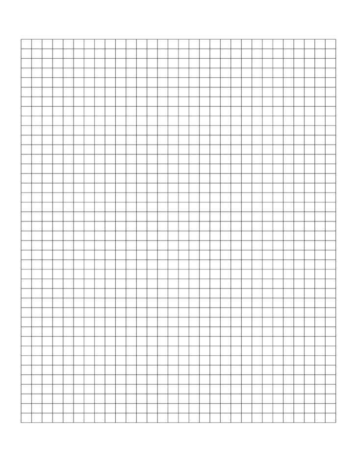 Blank Graph Paper Template Free Download