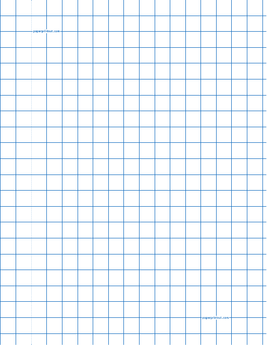 Blue 1 2 Inch Graph Paper Template Download Printable PDF Templateroller