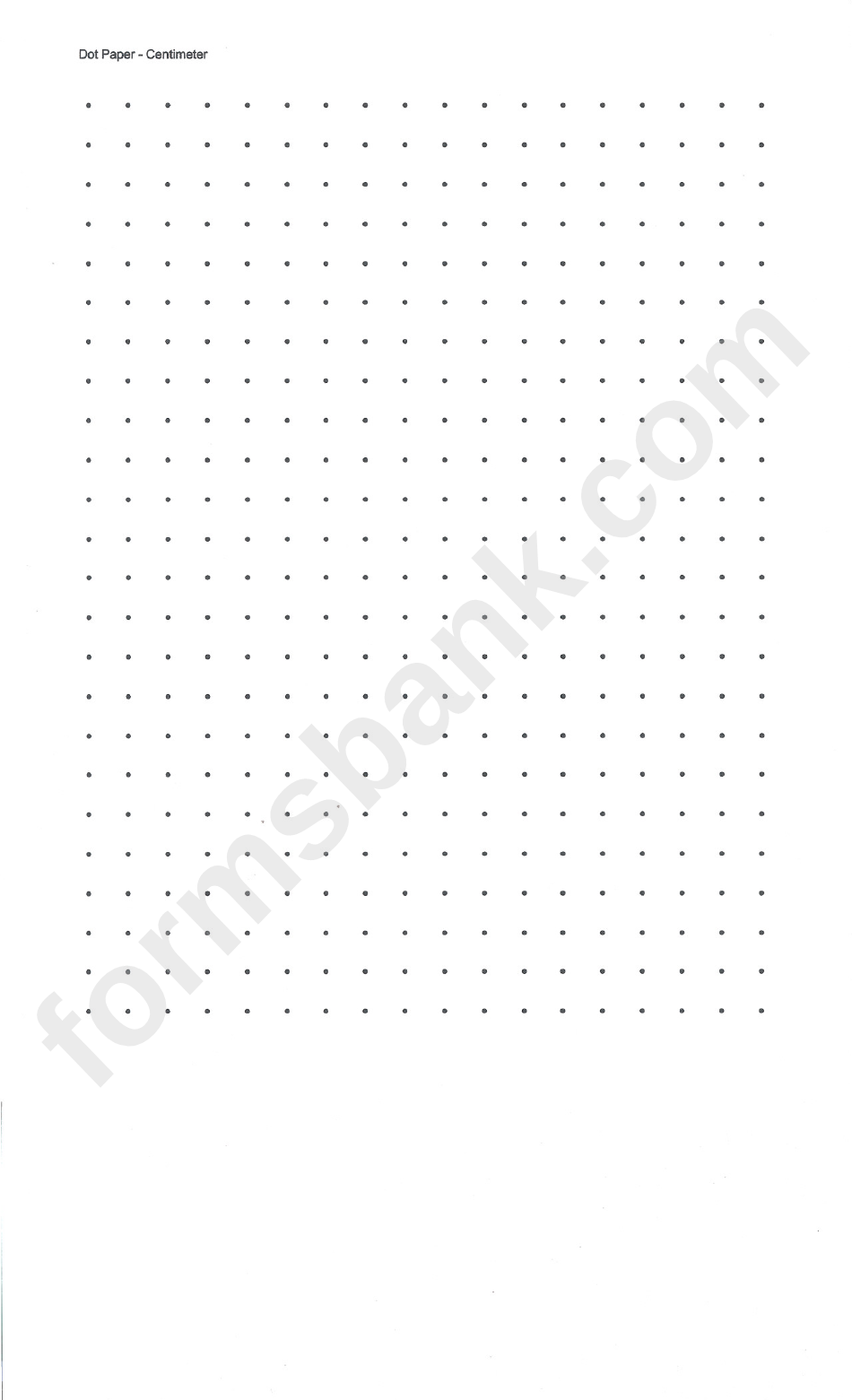 Centimeter Dot Graph Paper Printable Pdf Download