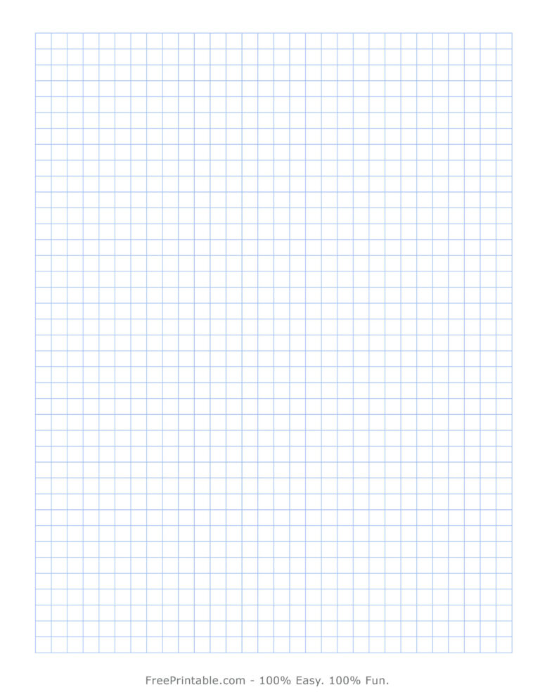 Customize Your Free Printable 1 4 Cartesian Graph Paper 8 5×11 | Grid ...