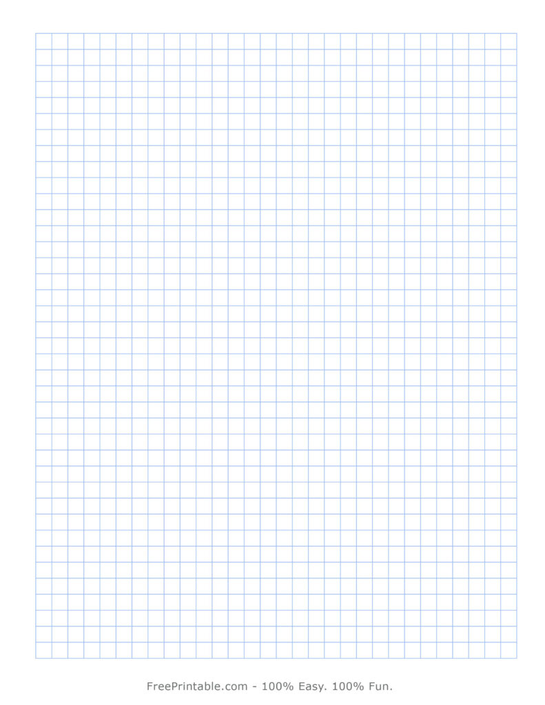Customize Your Free Printable 1 4 Cartesian Graph Paper 8 5×11 | Grid ...