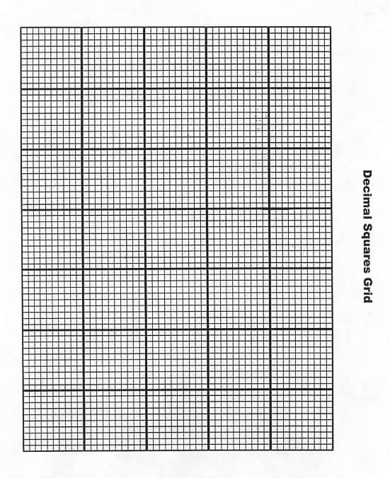 Decimal Squares Grid Decimal Squares