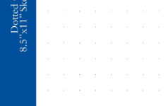 Dotted Grid 8 5 x11 Sketchbook 1 Dot Per Inch Light Dots Graph Paper