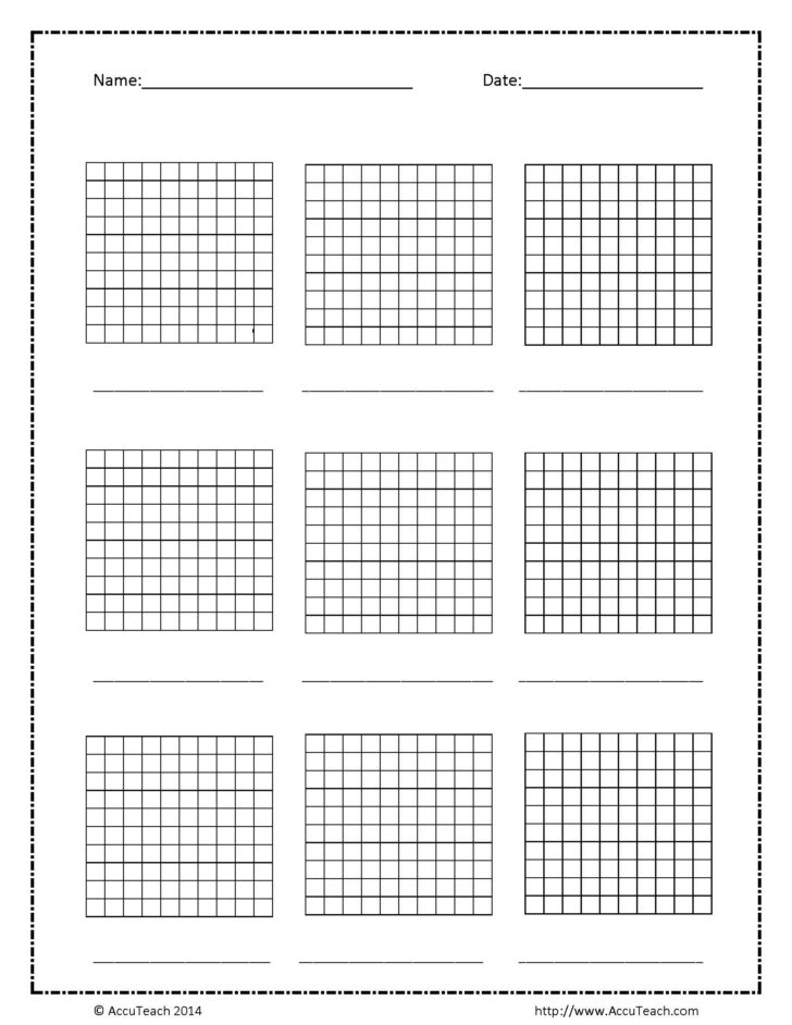 Base Ten Grid Paper Printable