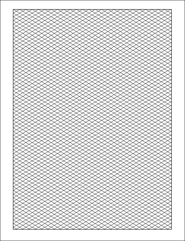 FREE 12 Printable Isometric Graph Paper Templates In PDF