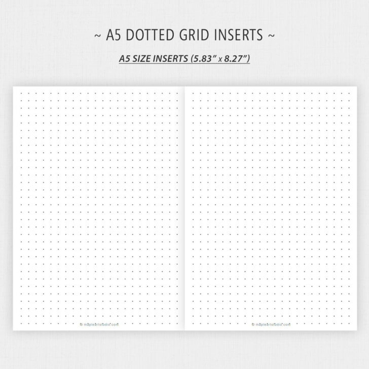 Printable Dot Grid Paper A5