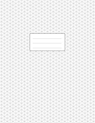  Free Download Isometric Graph Paper Notebook Large Pad 8 5x11 110 