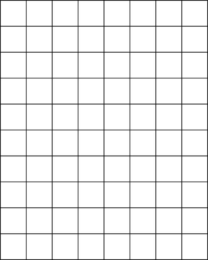 One Inch Grid Paper Printable Free
