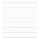 Free Printable 3 4 Inch Rule Handwriting Paper PDF Download Paper