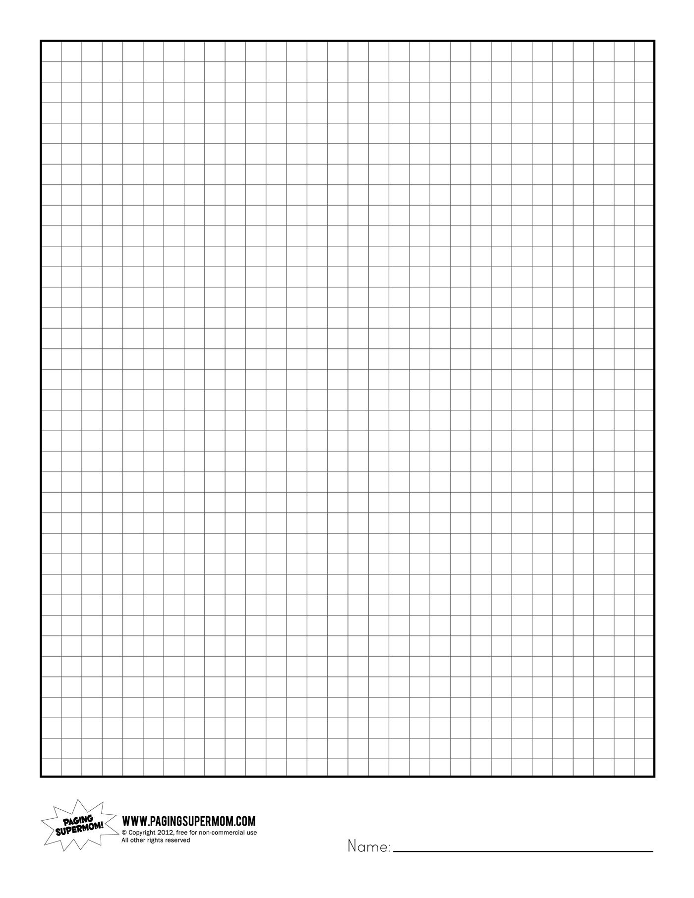 Free Printable Graph Paper 1 4 Inch Free Printable Grid Paper Printable