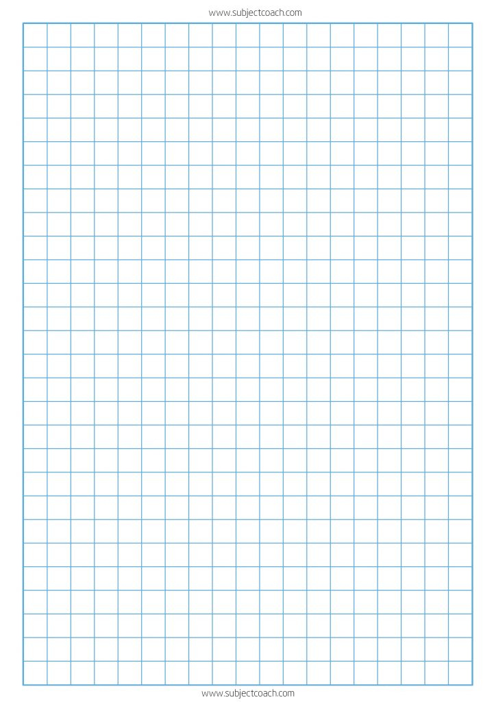 FREE Printable Graph Paper 1cm For A4 Paper SubjectCoach