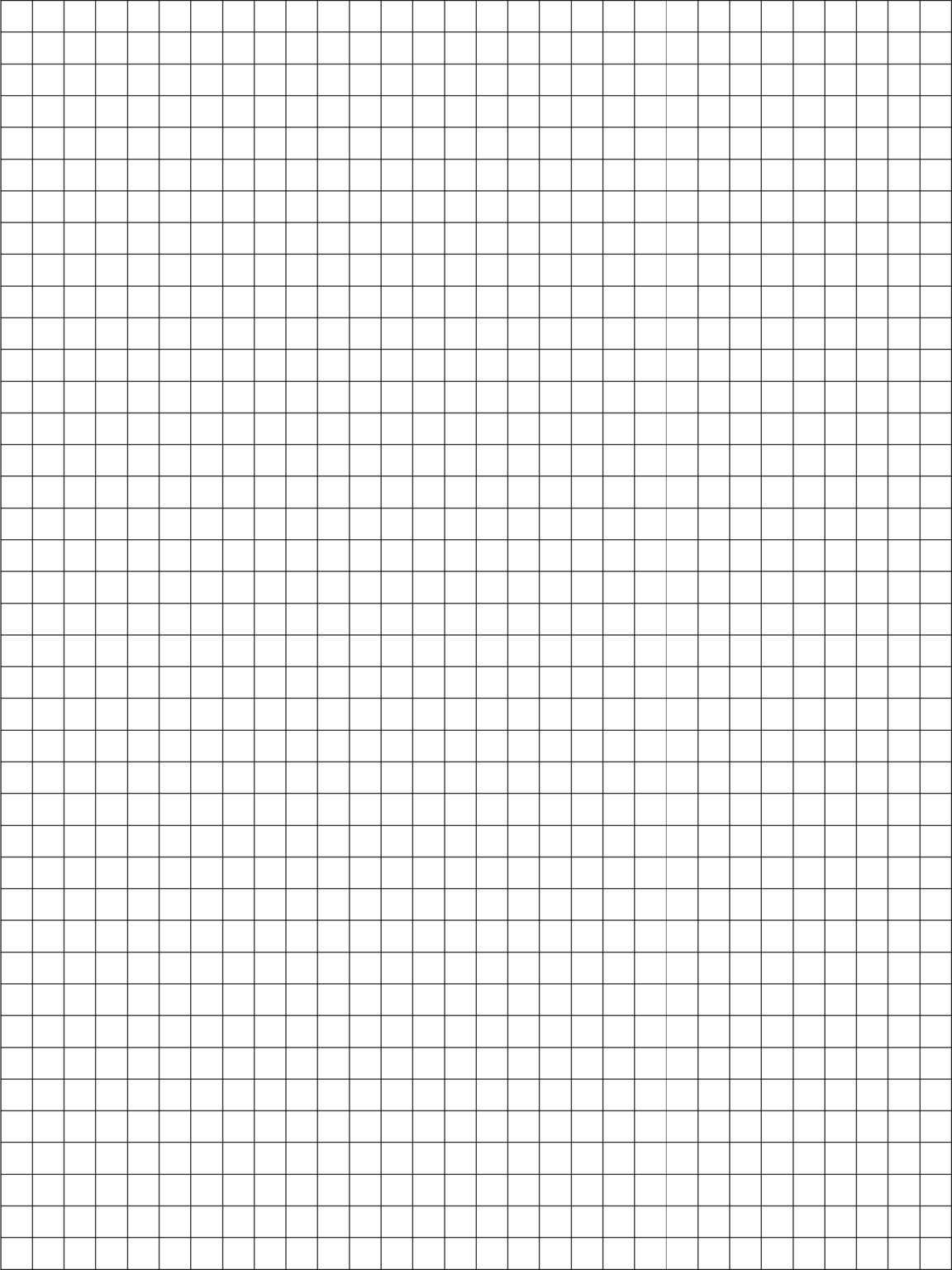 Printable Full Sheet Graph Paper | Grid Paper Printable