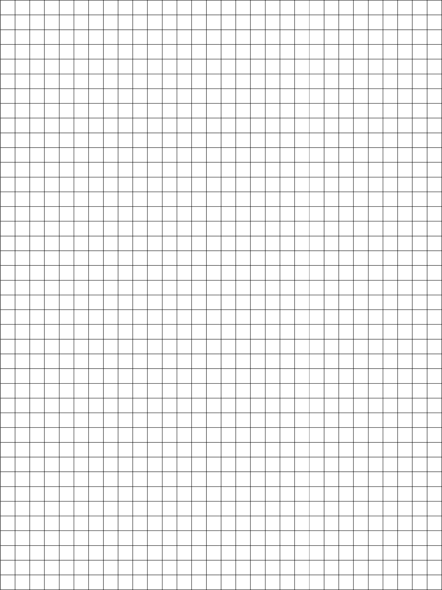 Printable Full Sheet Graph Paper | Grid Paper Printable