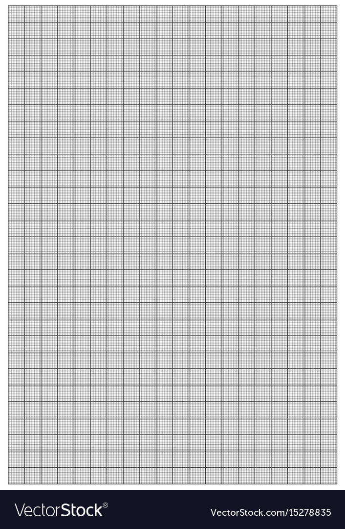 Graph Paper 1mm Square A4 Size Royalty Free Vector Image