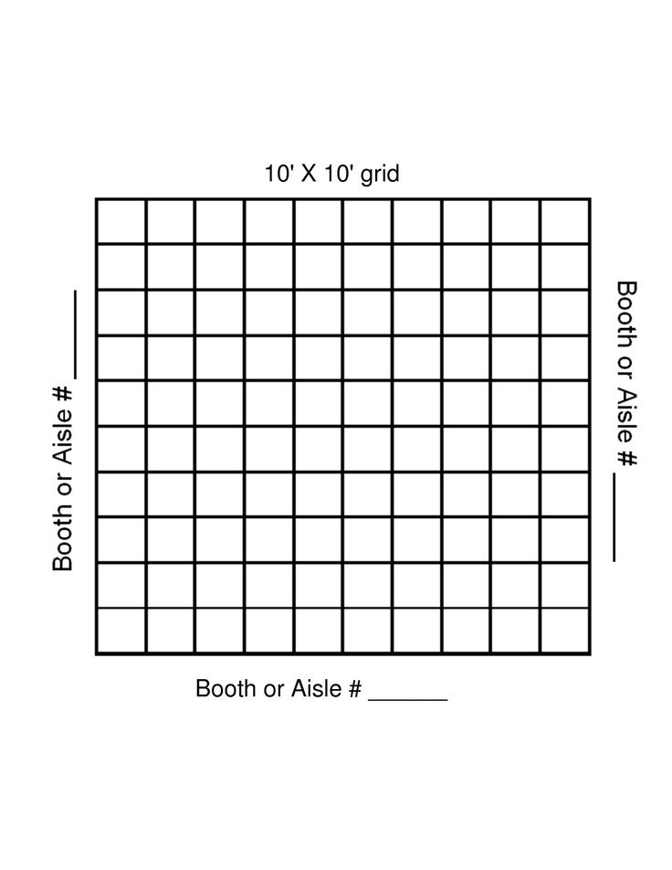 Graph Paper Template 10 by 10 Grid Printable Graph Paper Paper 