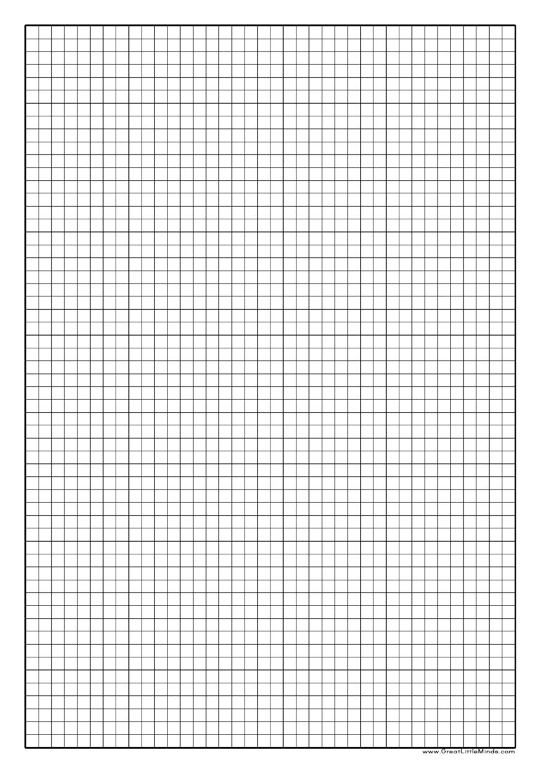 5mm Grid Paper A4 Printable | Grid Paper Printable
