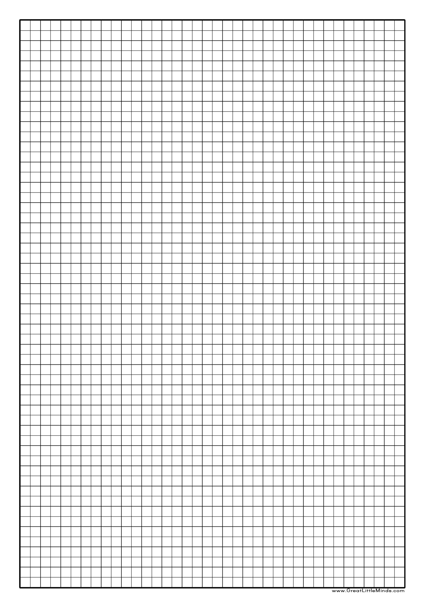 Graph Paper Printable A4 5mm | Grid Paper Printable