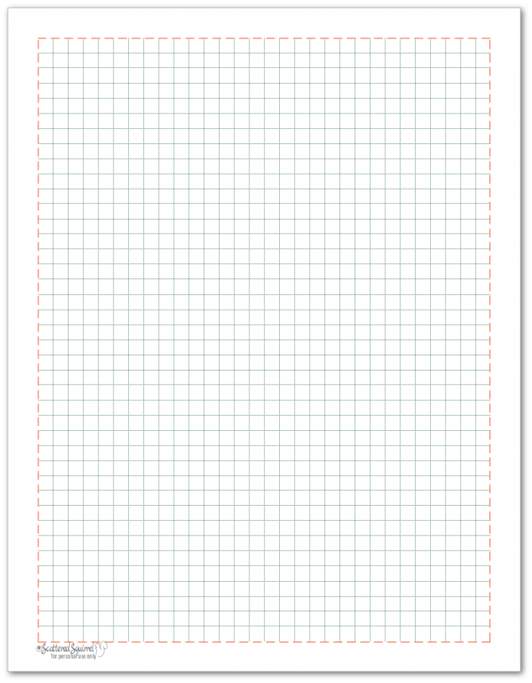 Grid Note Paper To Match The 2018 Planner Colours Printable Graph 