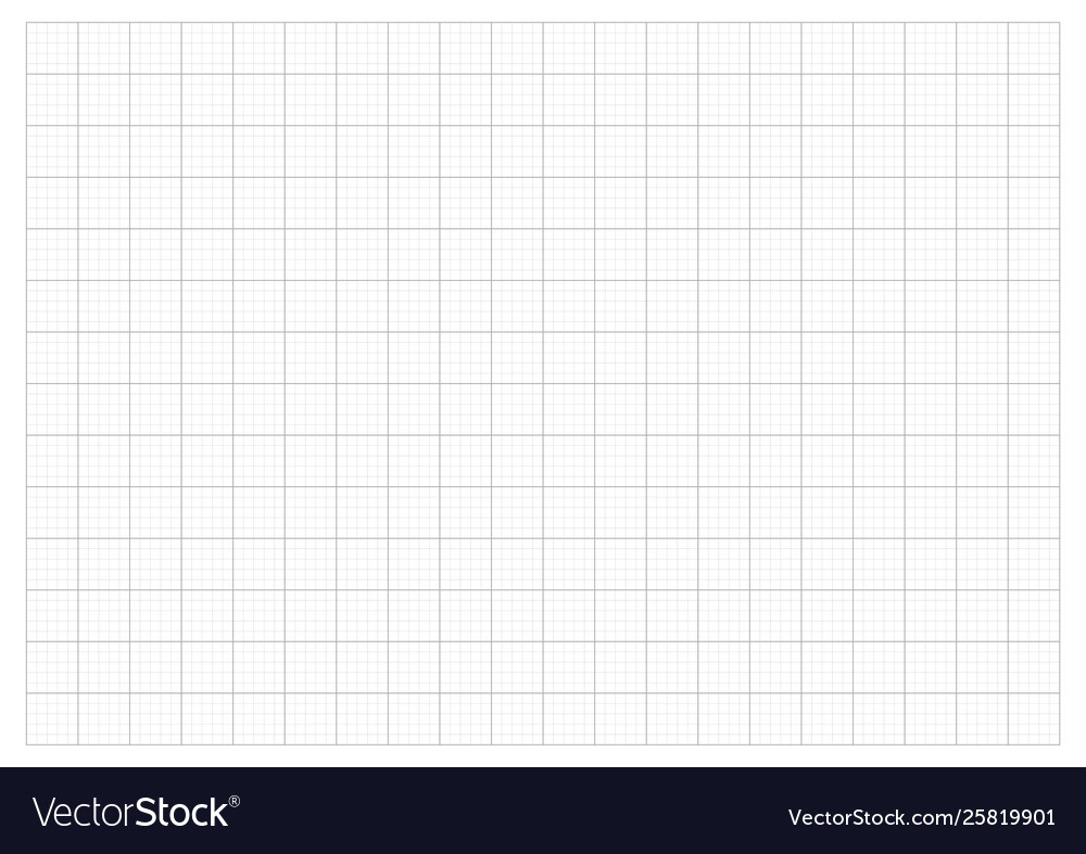 Monochrome Grid Paper 20 Cm A3 Grid And Graph Vector Image