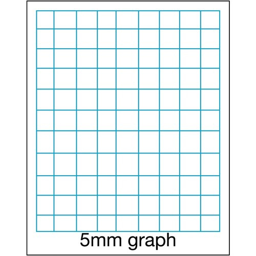 NOTE STATIONERY GRAPH PAPER A4 5MM PORTRAIT 500 SHEET REAM Maths Grid 