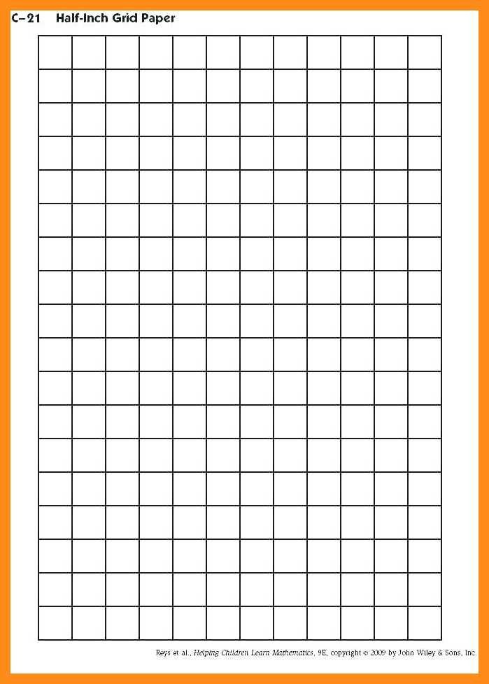 One Inch Square Graph Paper Printable Printable Graph Paper Paper ...