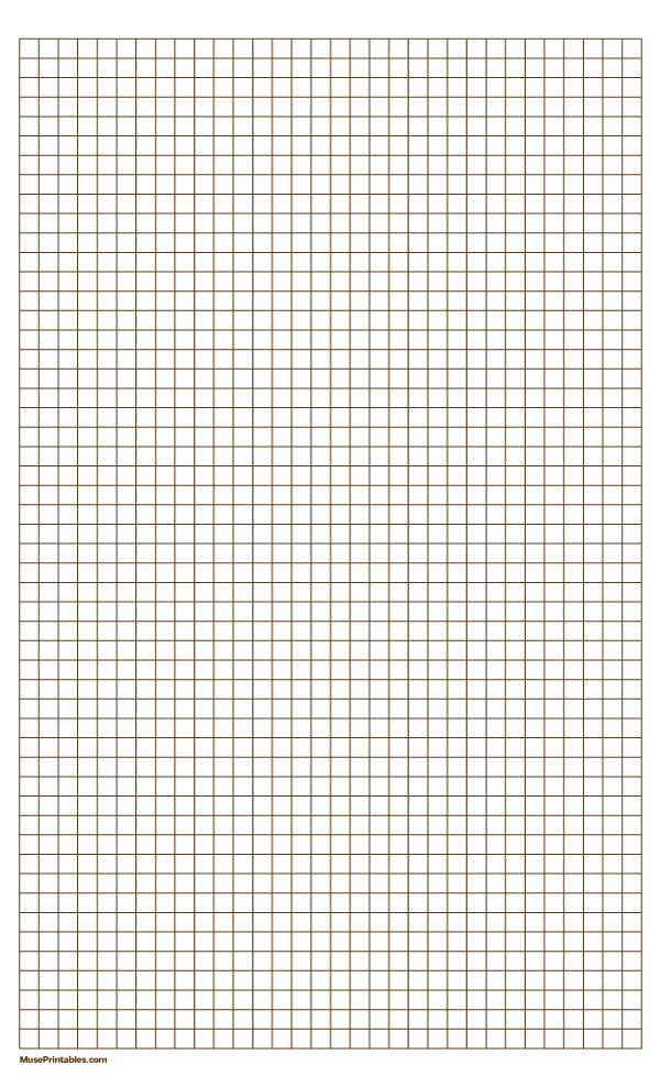 Printable 1 4 Inch Brown Graph Paper For Legal Paper Free Download At 