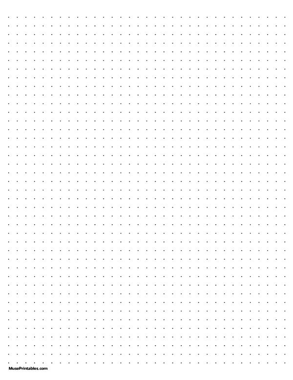 Printable Letter Size Dot Grid Paper