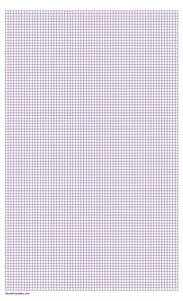 Printable 1 8 Inch Purple Graph Paper For Legal Paper Download It At 