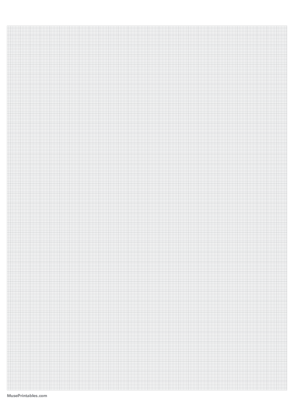 Printable 1 Mm Gray Graph Paper For A4 Paper