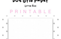 Printable Dot Grid Paper Letter Size Dotted Paper Bullet Etsy